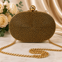 Mini Compact Luxe Brass Clutch