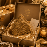 Antique  Golden Metal Clutch
