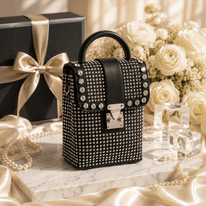 Glamorous Rhinestone Studded Handbag