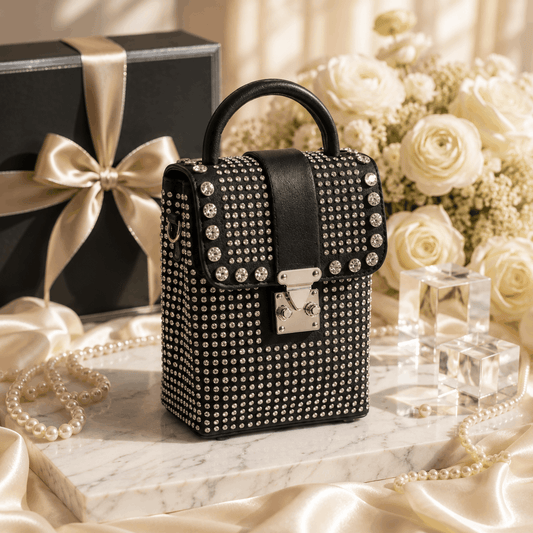 Glamorous Rhinestone Studded Handbag
