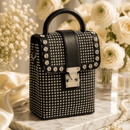Glamorous Rhinestone Studded Handbag
