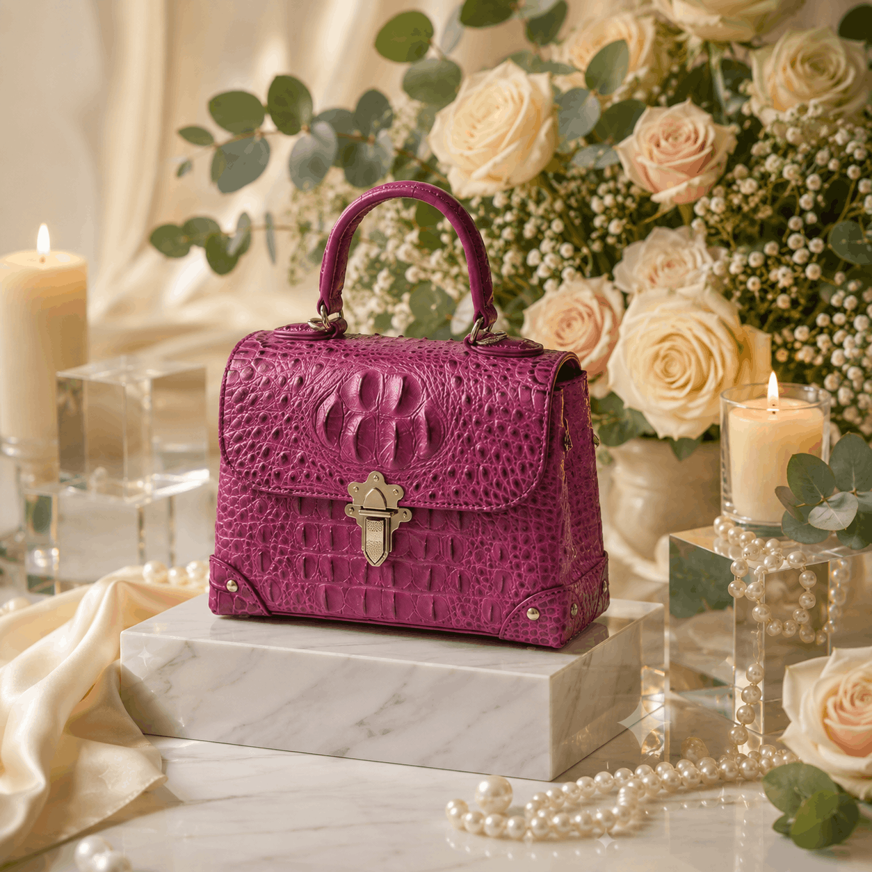 Exotic Alligator Leather Bag