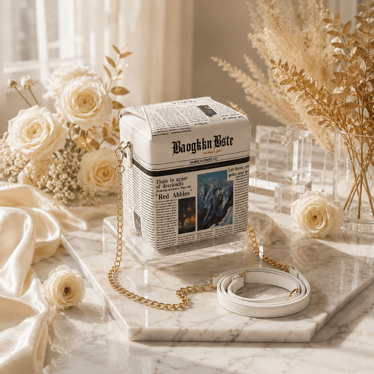 Exclusive Retro News Box Bag