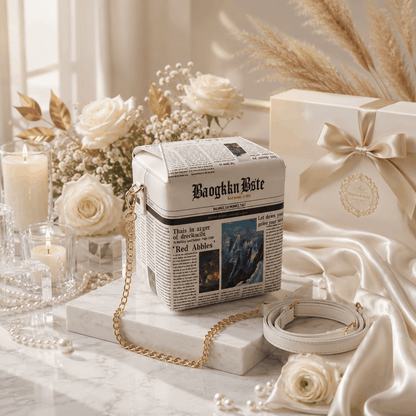 Exclusive Retro News Box Bag