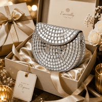 Textured Half Moon Mini Sling Bag