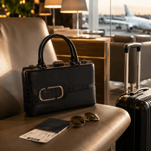 Exclusive Faux Leather Medium Handbag