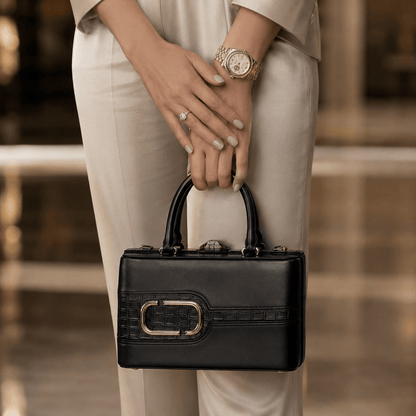 Exclusive Faux Leather Medium Handbag