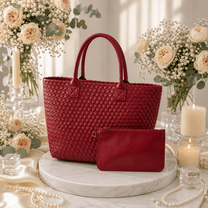 Woven Bott Vene Dupe Bag