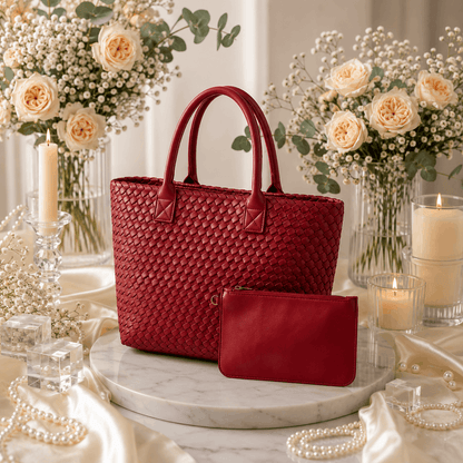 Woven Bott Vene Dupe Bag