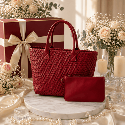 Woven Bott Vene Dupe Bag