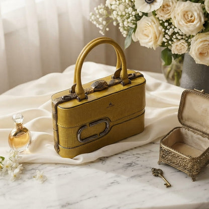 Exclusive Faux Leather Medium Handbag