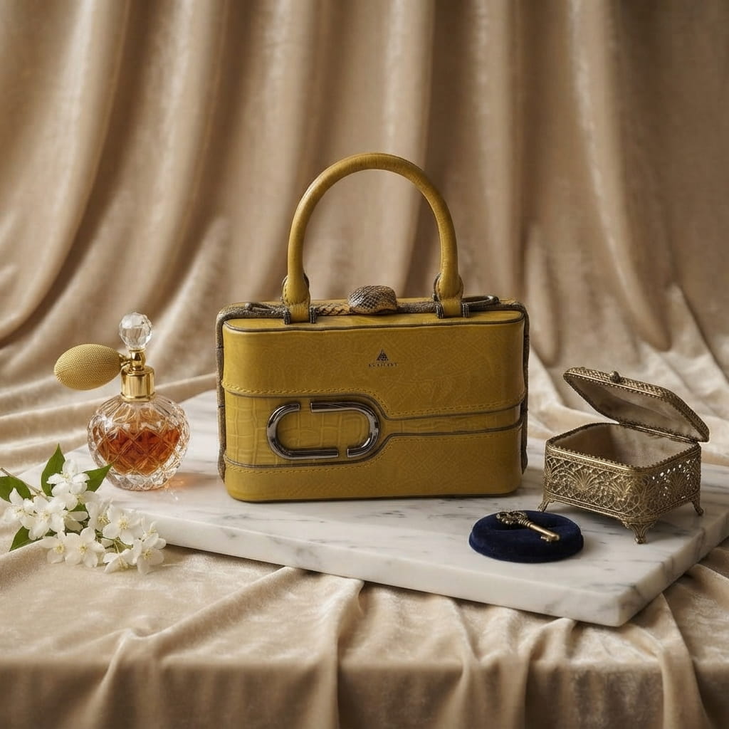 Exclusive Faux Leather Medium Handbag