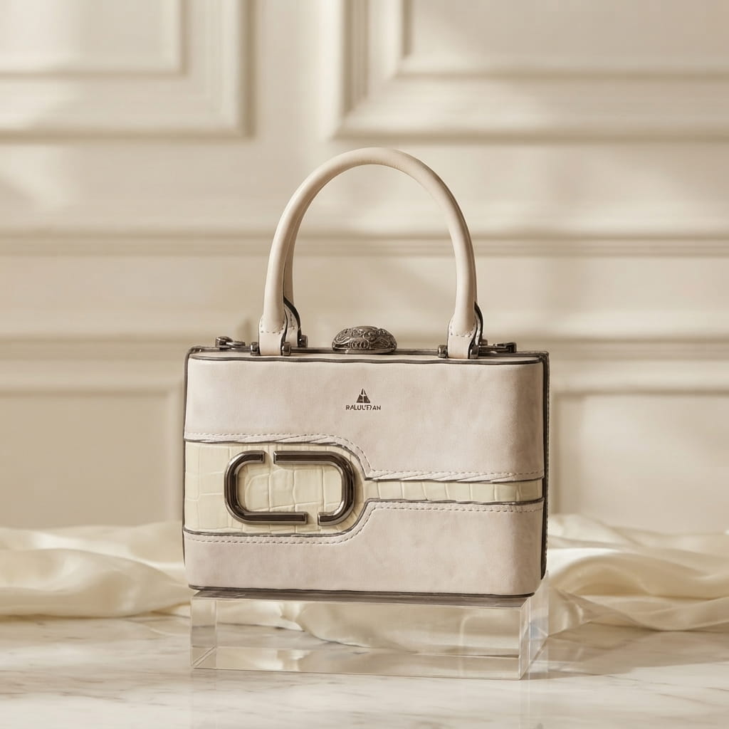 Exclusive Faux Leather Medium Handbag