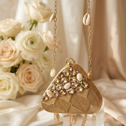 Mini Compact Brass  Clutch