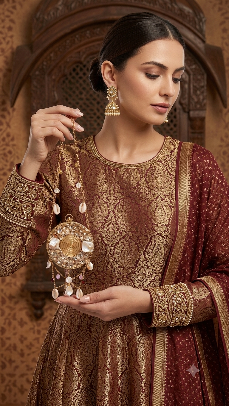 Royal Mini Metal Circular Clutch